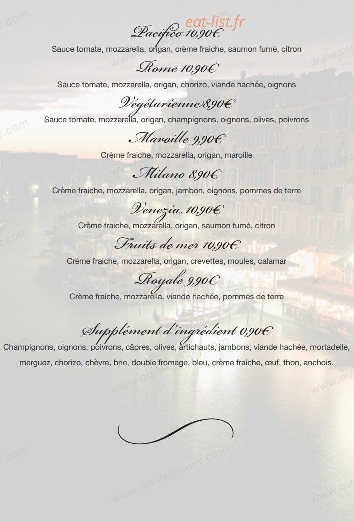 Pizzeria Di Milano — carte page 6