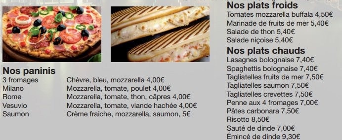 Pizzeria Di Milano — carte page 14