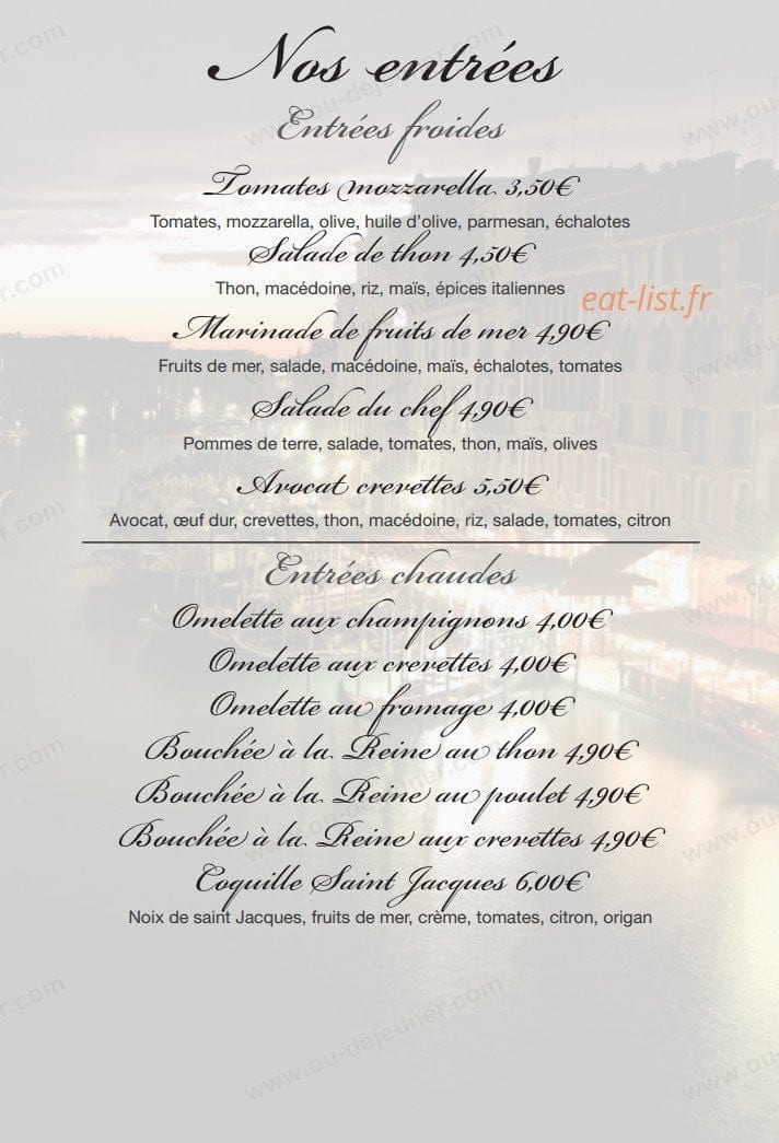 Pizzeria Di Milano — carte page 3