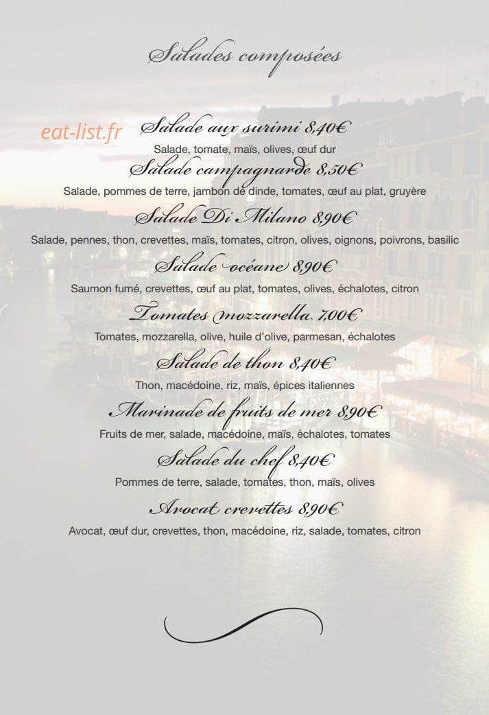 Pizzeria Di Milano — carte page 4