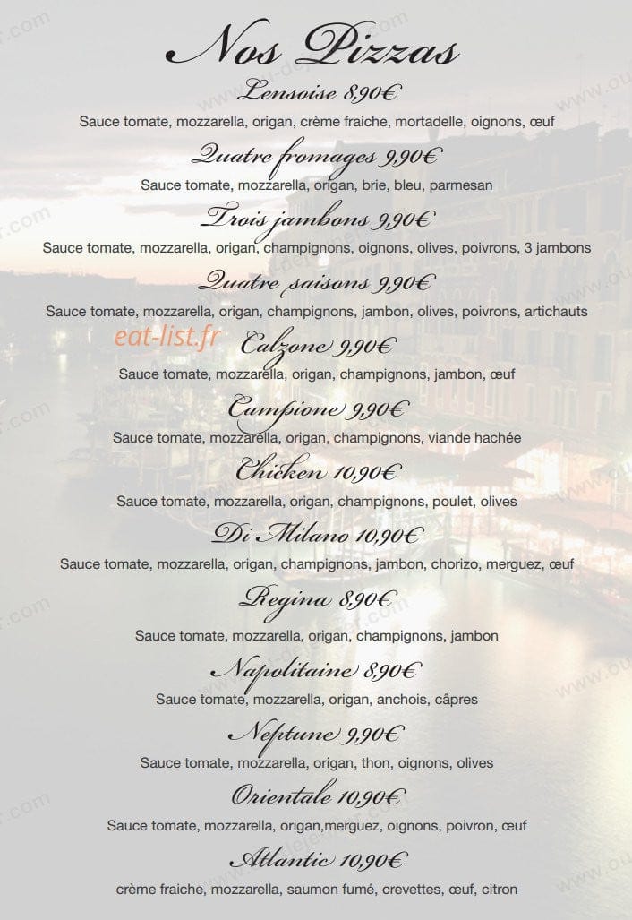 Pizzeria Di Milano — carte page 5