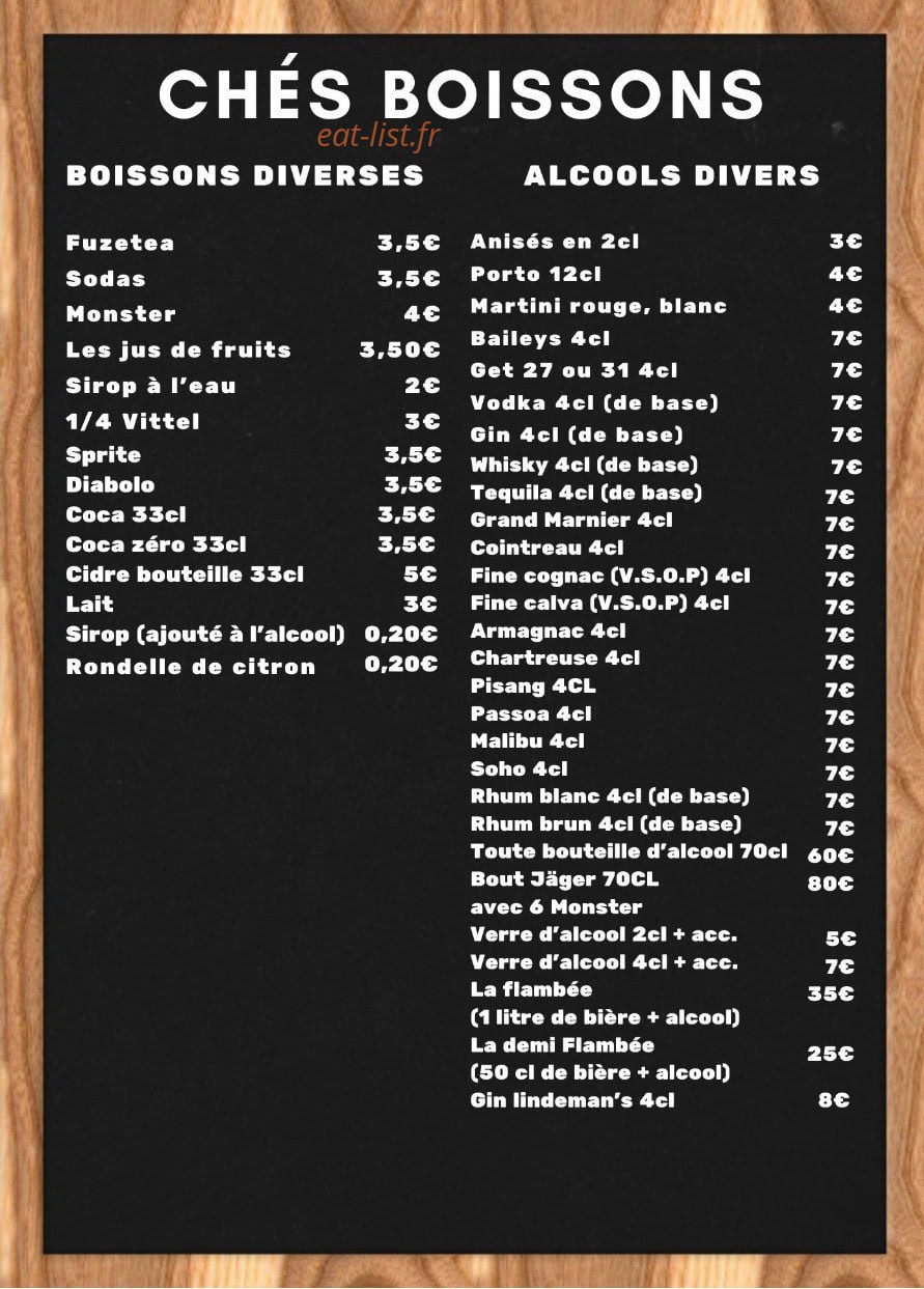 Pub Mac Ewans — carte page 4