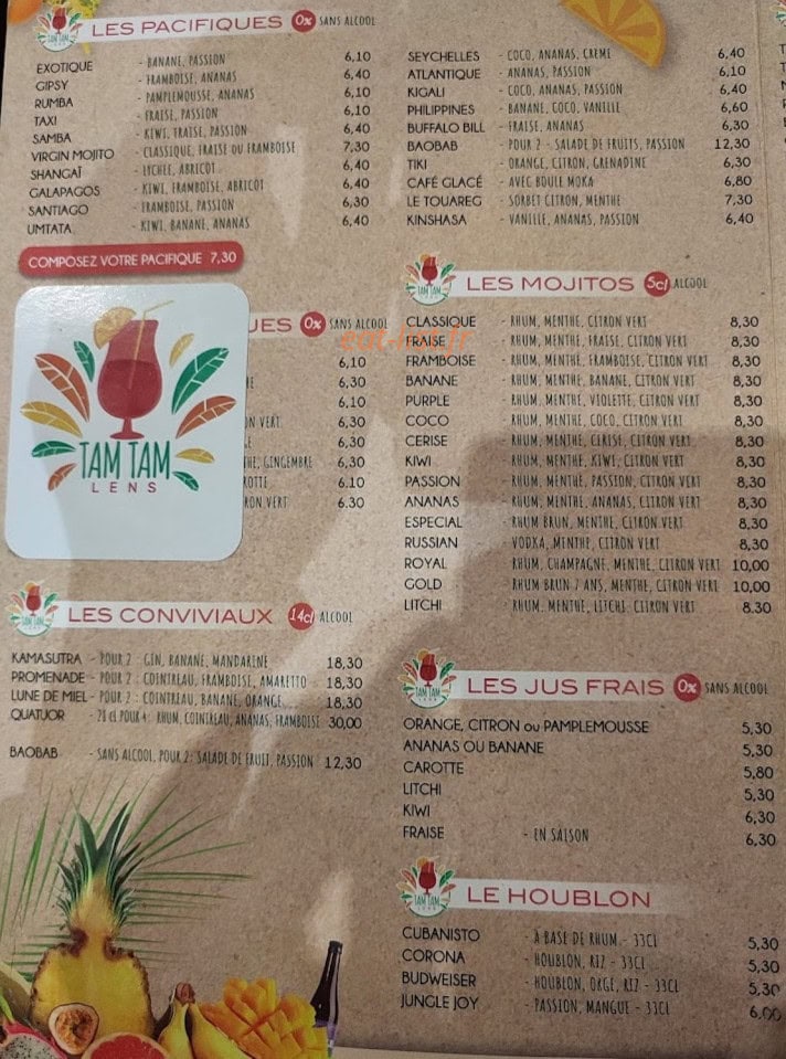 Tam Tam — carte page 2