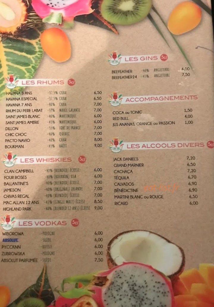 Tam Tam — carte page 5