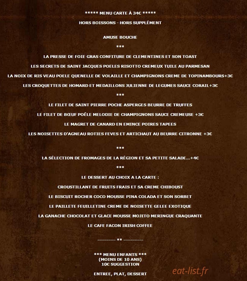 Le Fournil — carte page 2