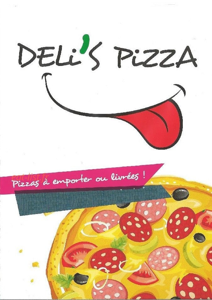 Deli's pizza — carte page 1