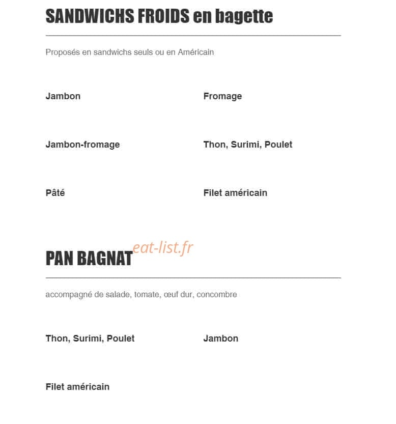 La Fabrik — carte page 3