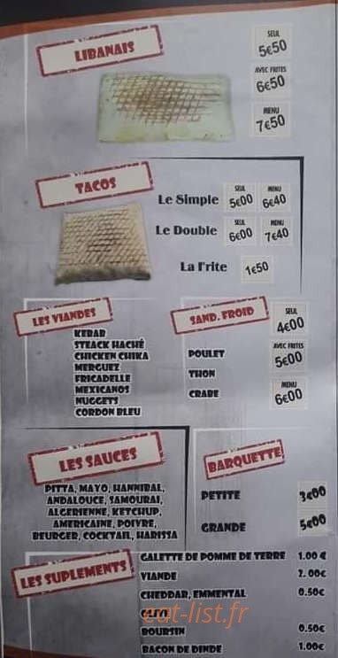 Silav restauration — carte page 4