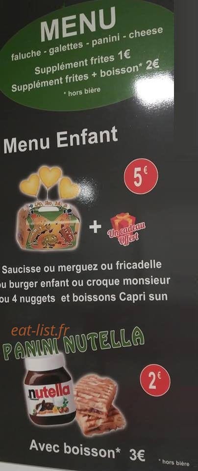 Friterie Ch'ti Mario — carte page 7