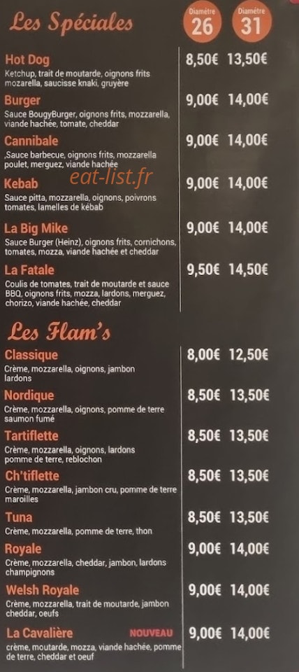 La Bonne Pizz — carte page 2