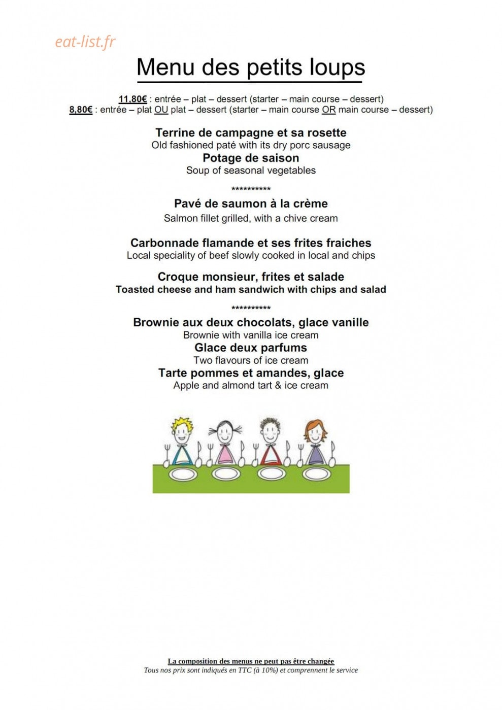 La Ferme Gourmande — carte page 5