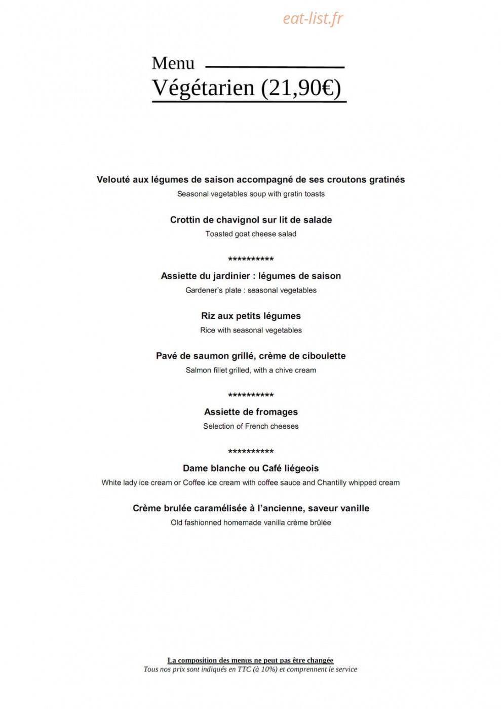 La Ferme Gourmande — carte page 3