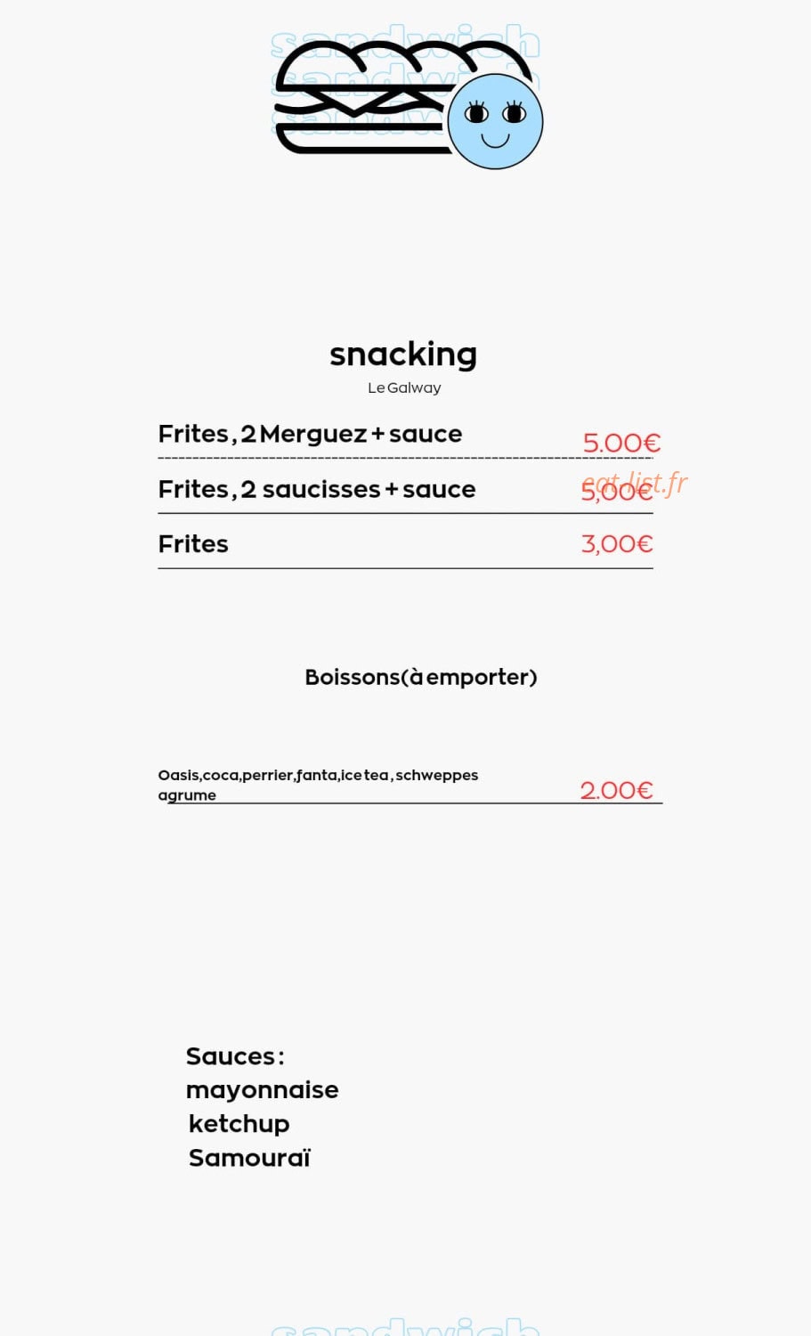 Le Galway — carte page 1
