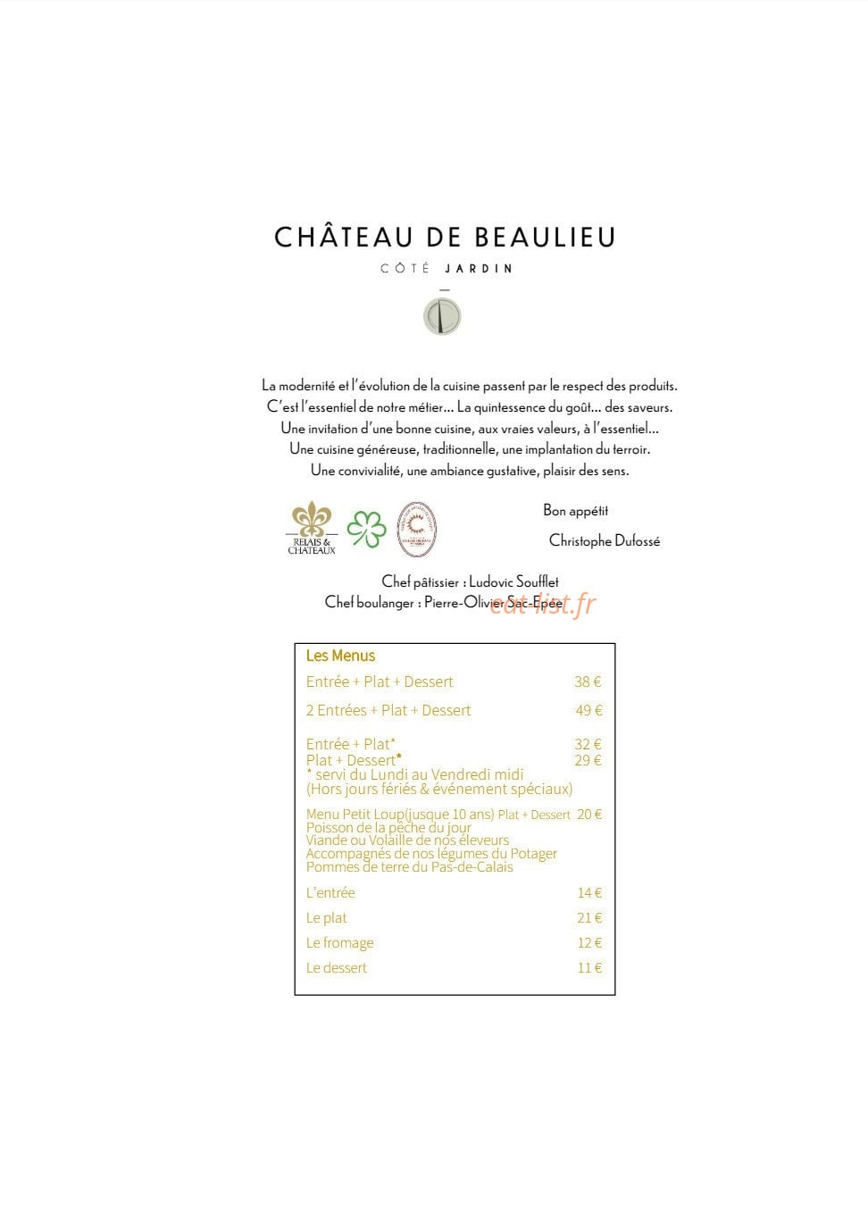 Côté Jardin — carte page 1