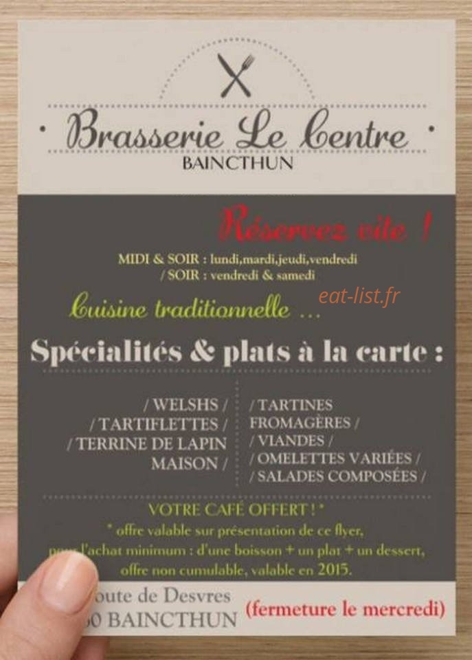 Le Centre — carte page 1