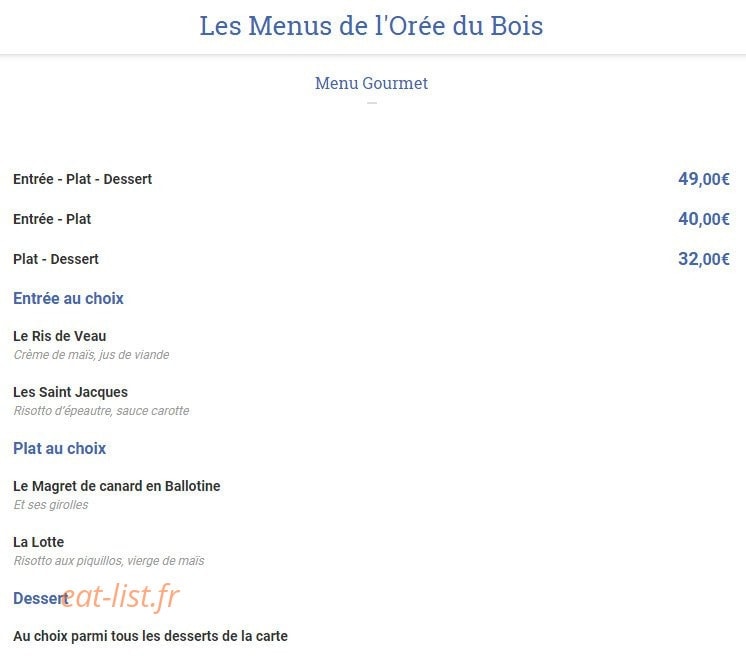 L'orée du bois — carte page 2