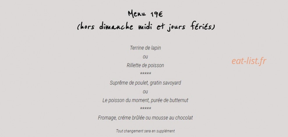 Aux Amis De Stef — carte page 1