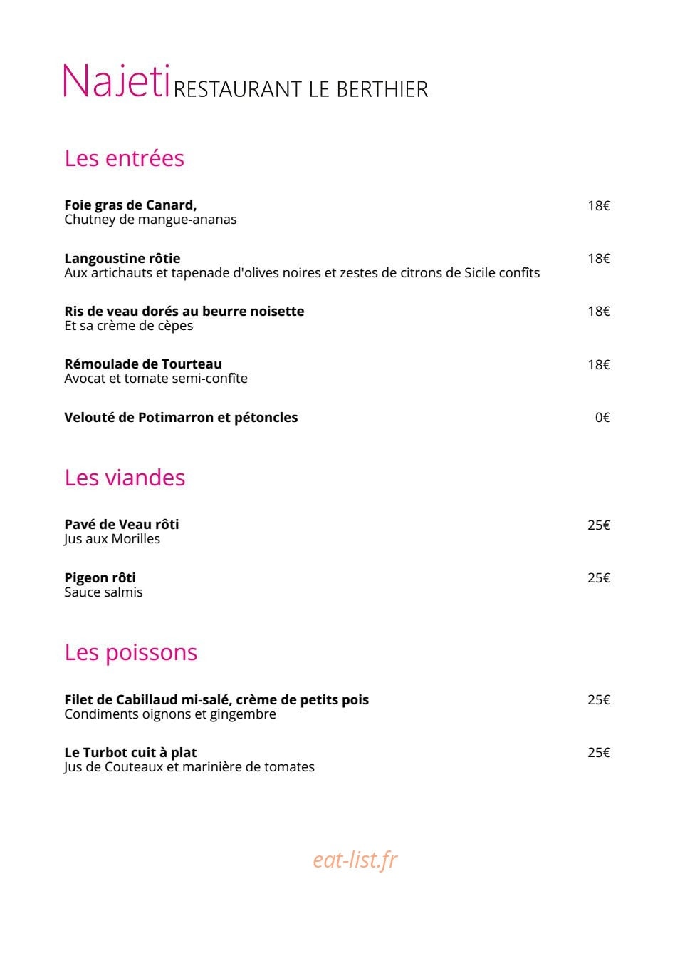 Le Berthier — carte page 1