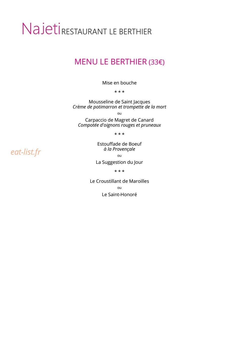 Le Berthier — carte page 3