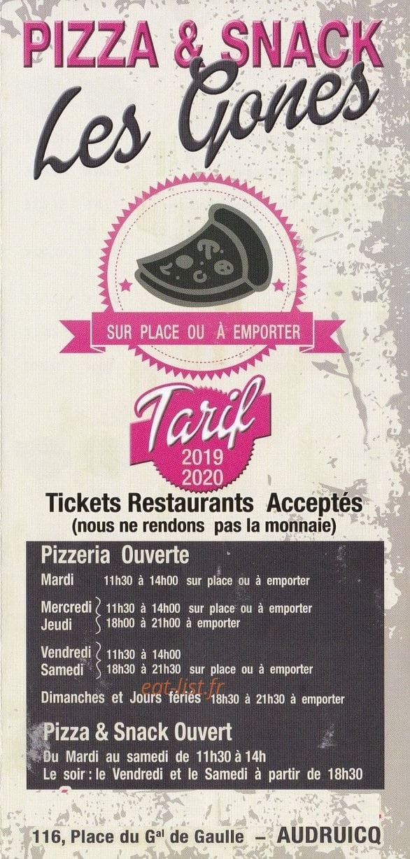 Les Gones — carte page 1