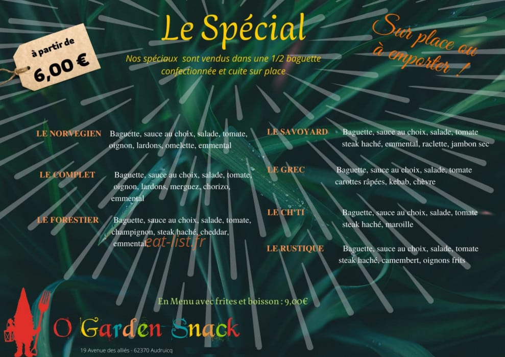 O'garden — carte page 2