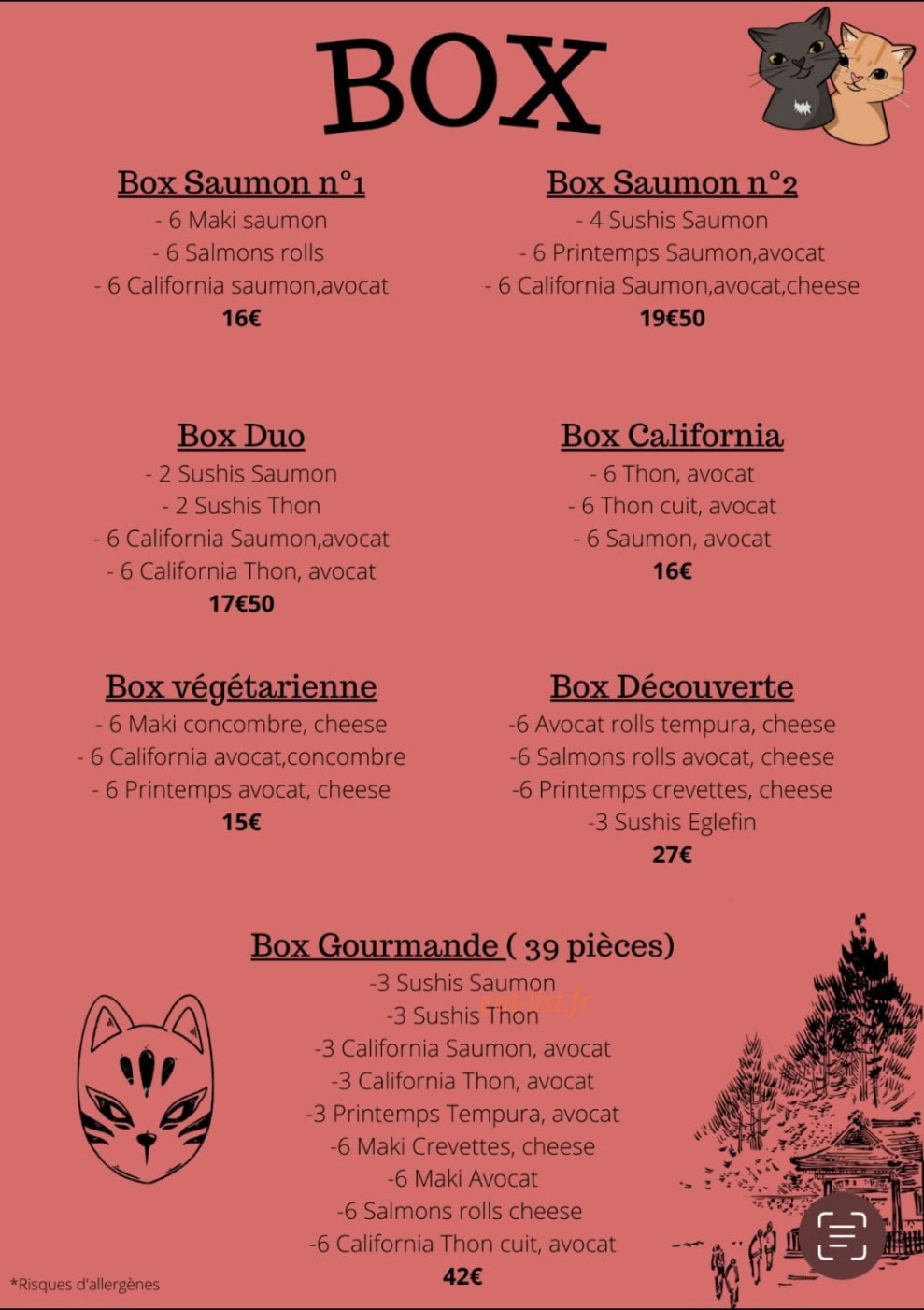 Nekoshi Sushi — carte page 2