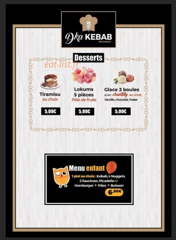 DKA Kebab — carte page 5