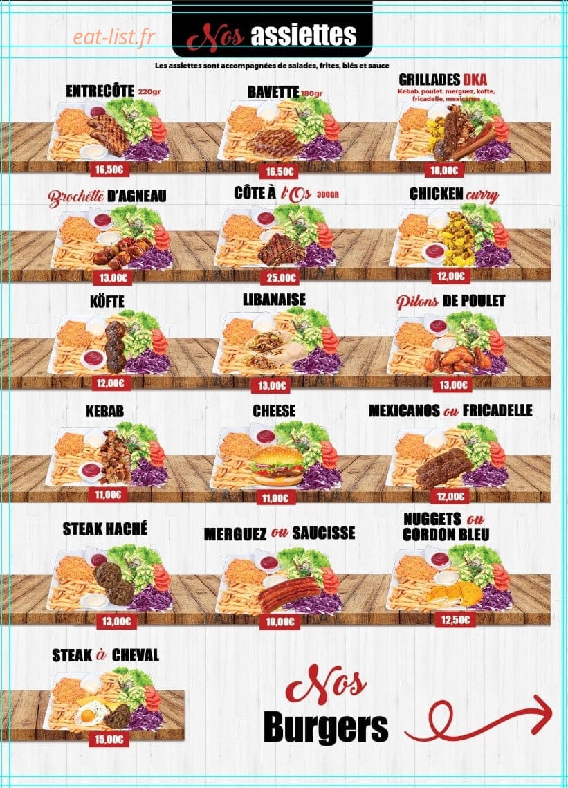 DKA Kebab — carte page 3