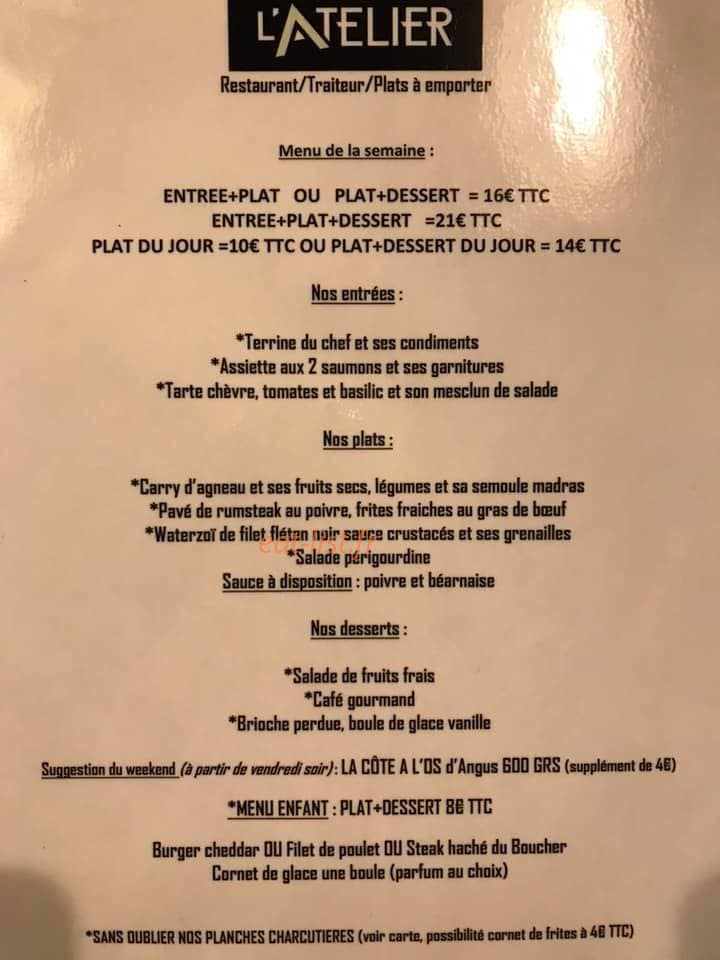 L’Atelier de Lumbres — carte page 1