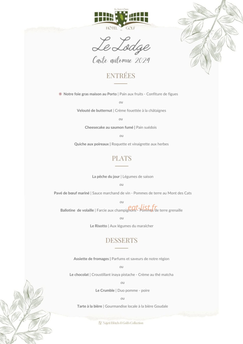 Le Lodge — carte page 2