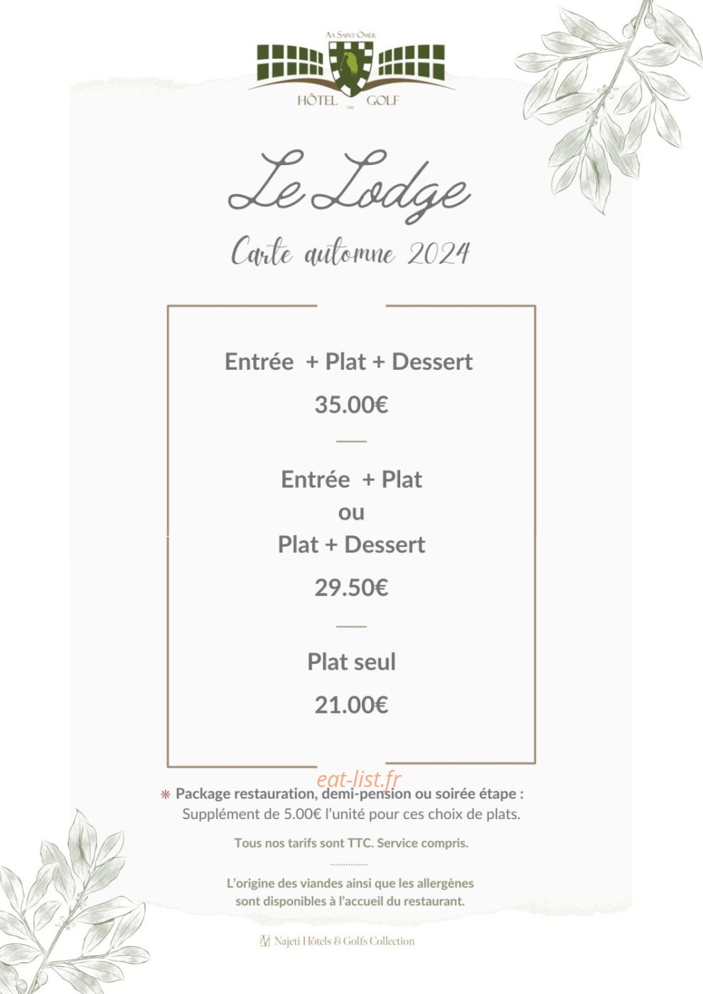 Le Lodge — carte page 1