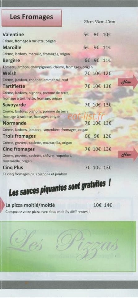 Speed'zza — carte page 3