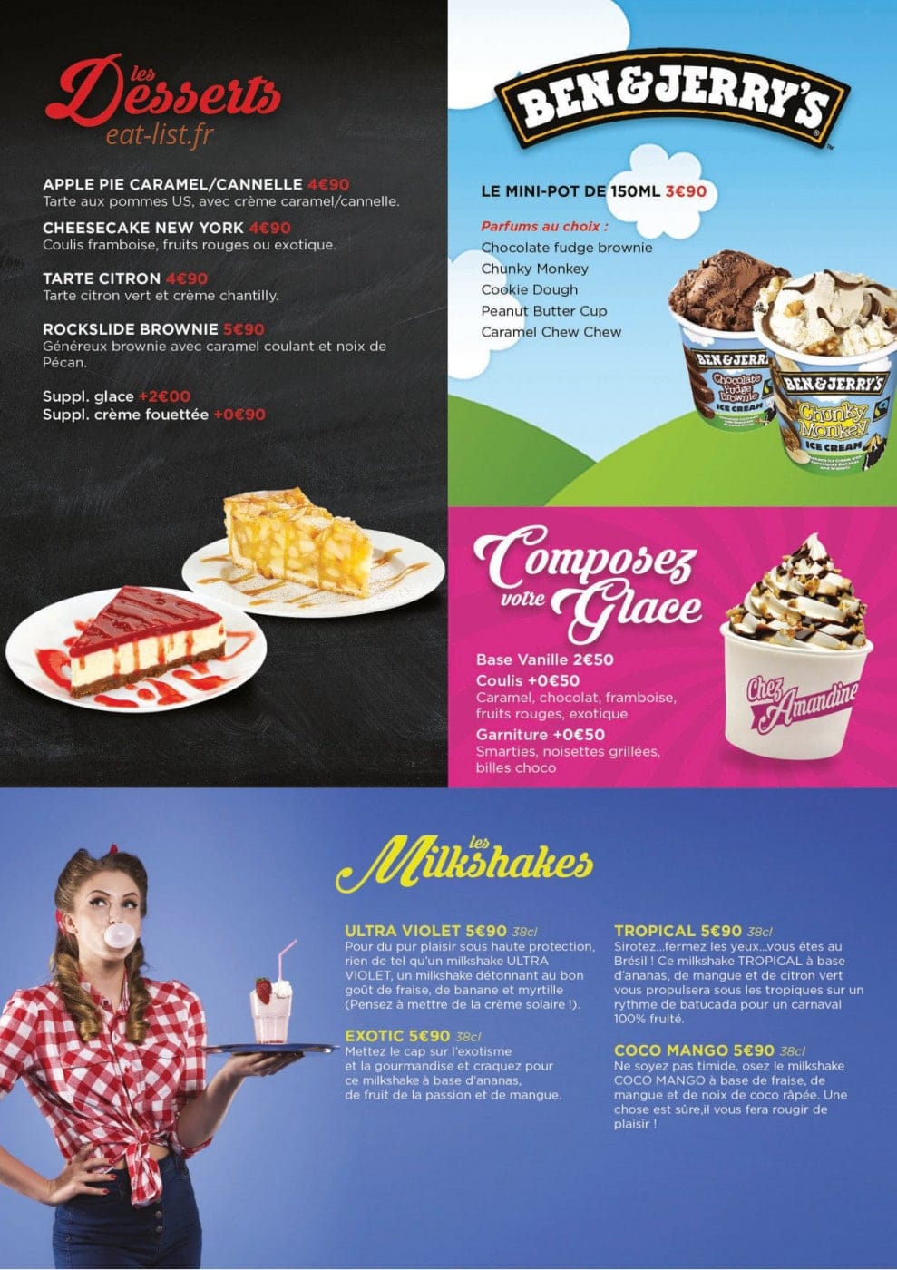 Chez Amandine — carte page 7
