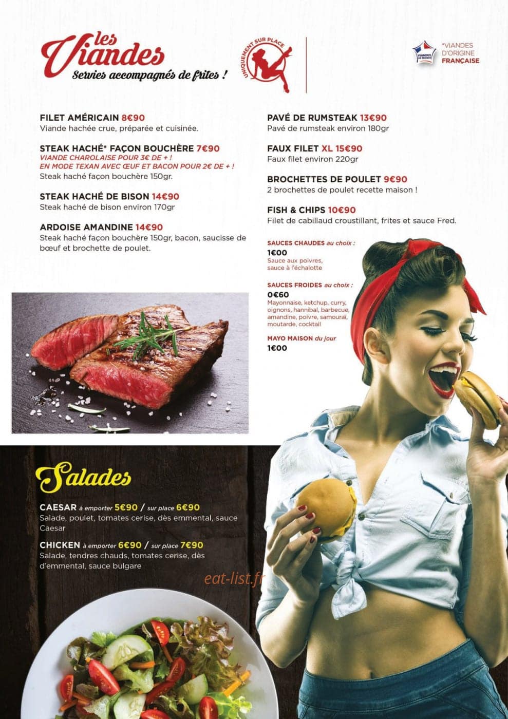 Chez Amandine — carte page 4
