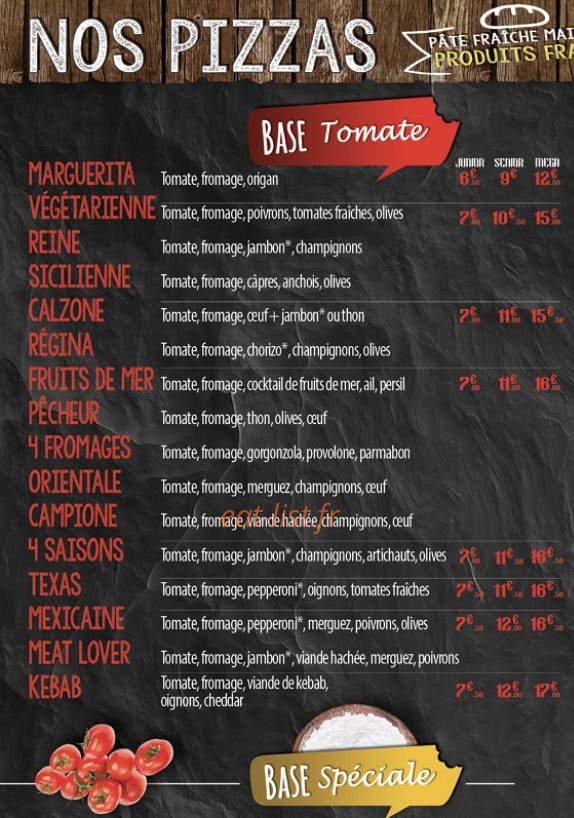 Pizza Roma — carte page 2