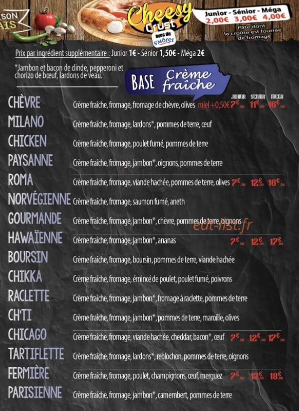 Pizza Roma — carte page 3