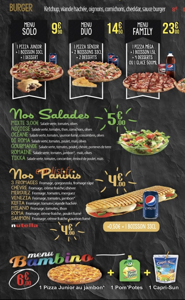 Pizza Roma — carte page 4