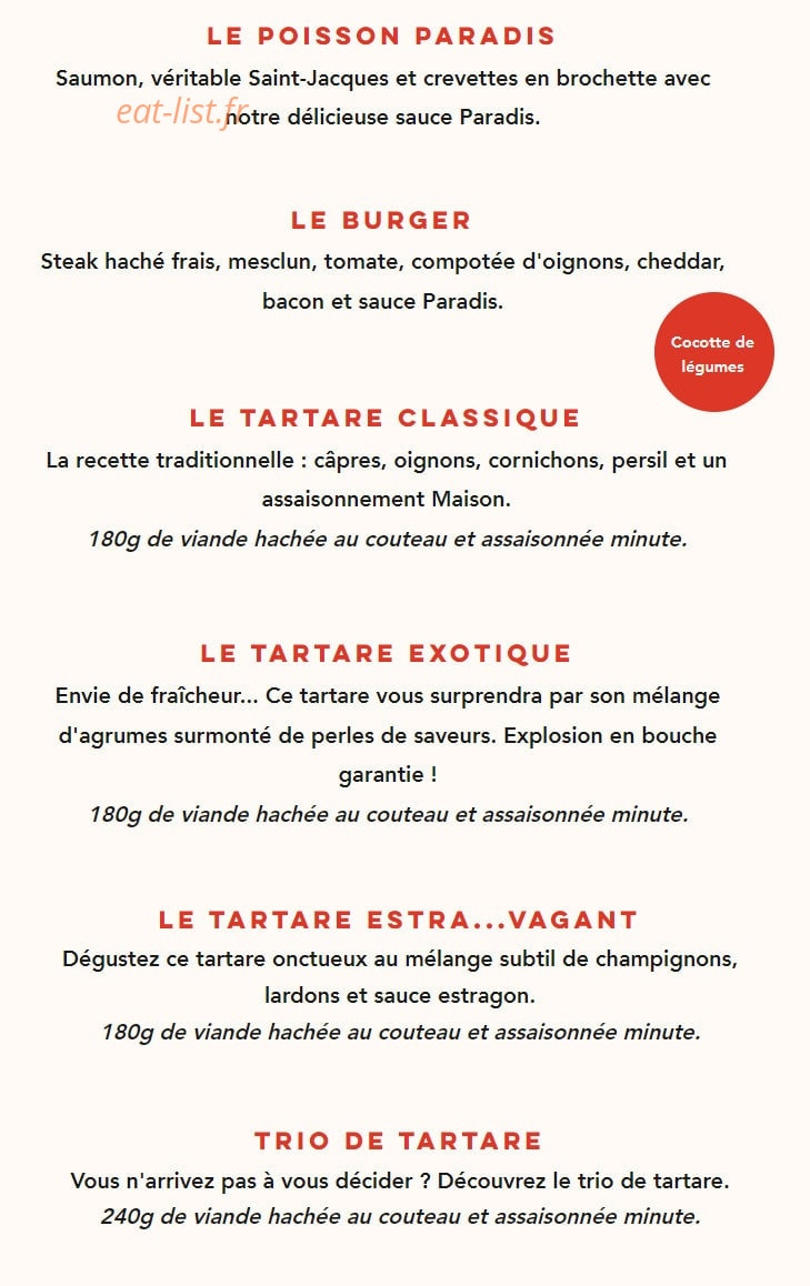 Assiette au Boeuf — carte page 2