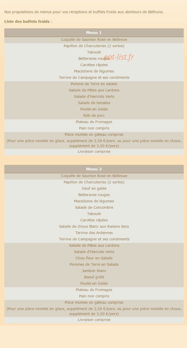 Au Relais de la Fontaine — carte page 3