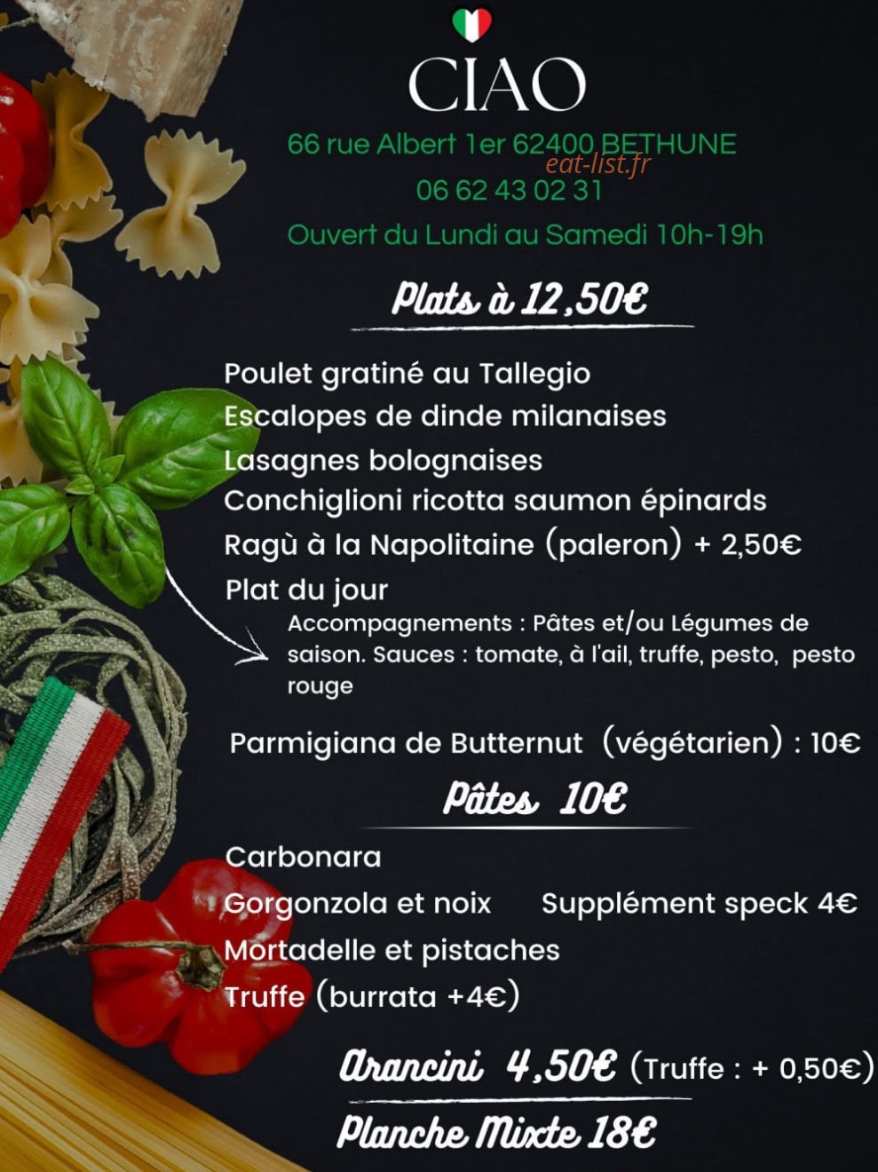 Ciao — carte page 1