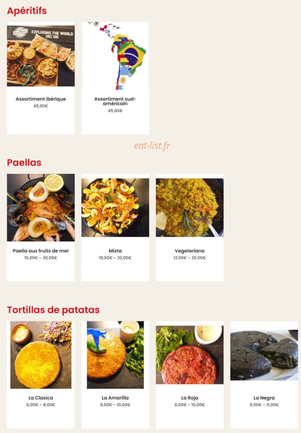 El Bullito — carte page 1
