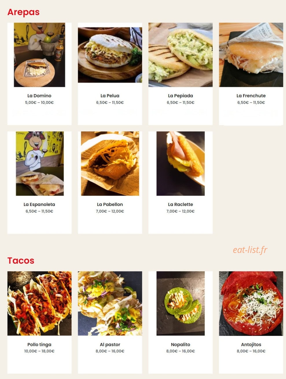 El Bullito — carte page 2