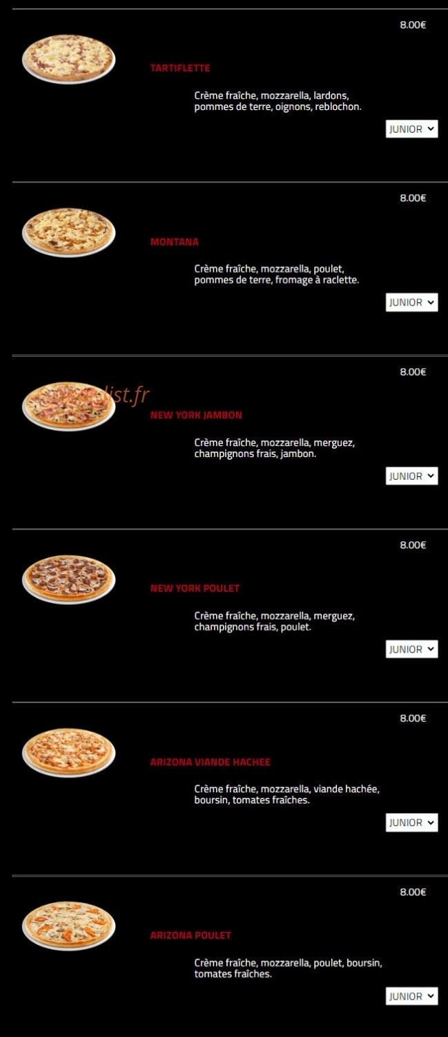 Hollywood Burger — carte page 10