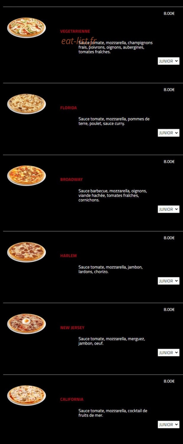 Hollywood Burger — carte page 6