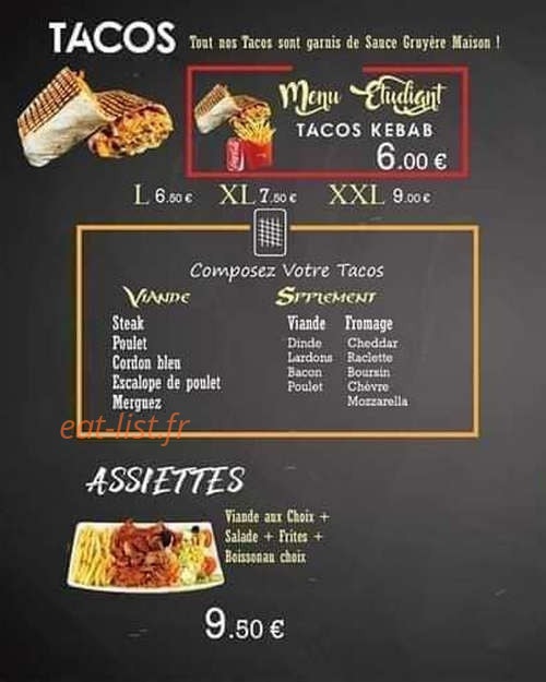 Kebab nord — carte page 2