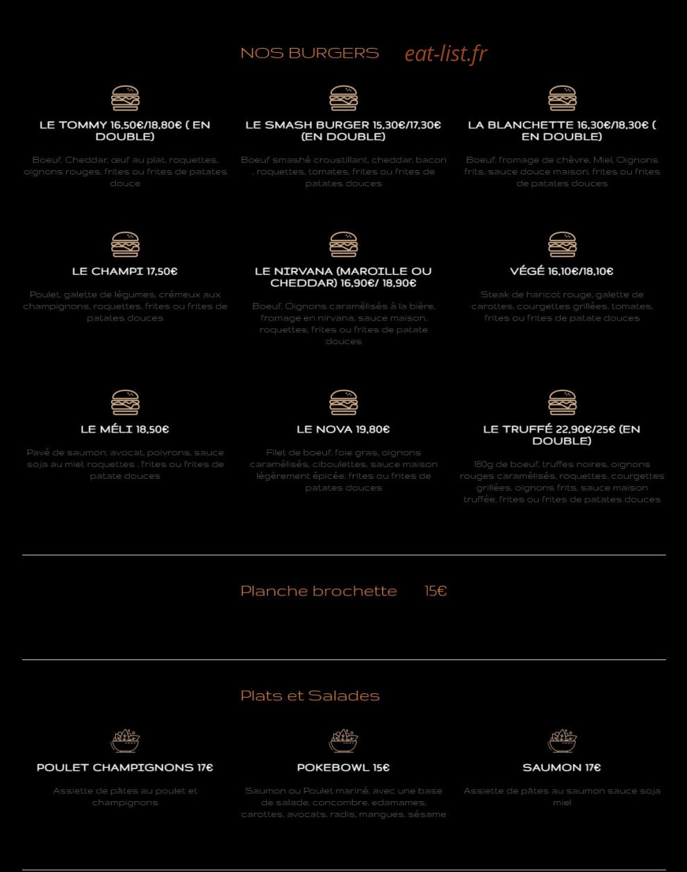 L’expérience Burger — carte page 1