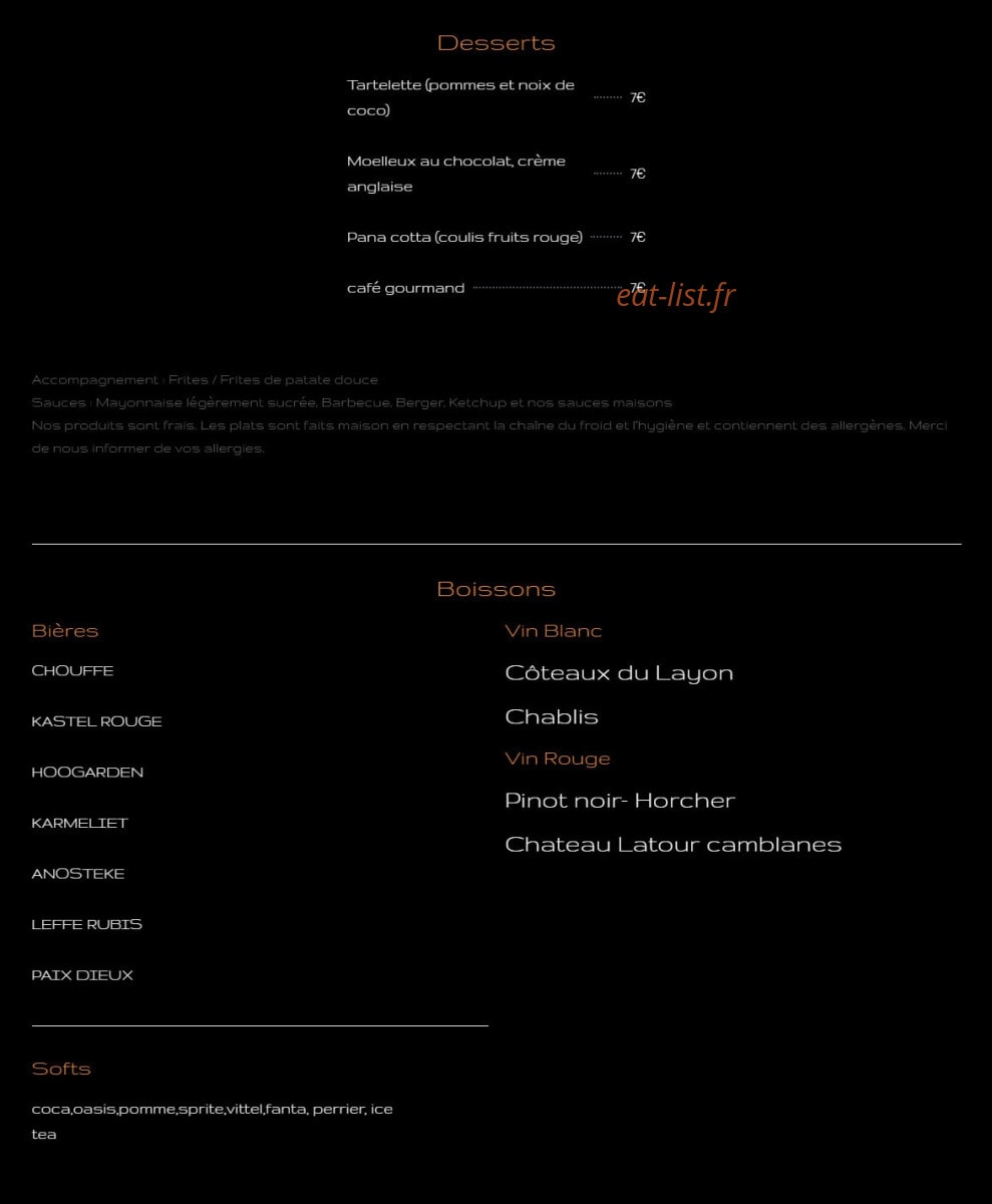 L’expérience Burger — carte page 2