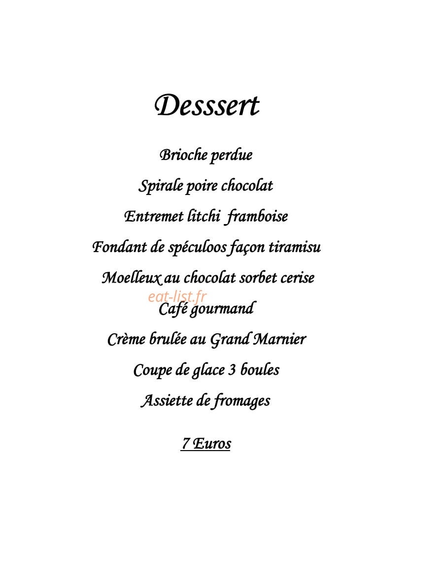 L'ô à la Bouche — carte page 3