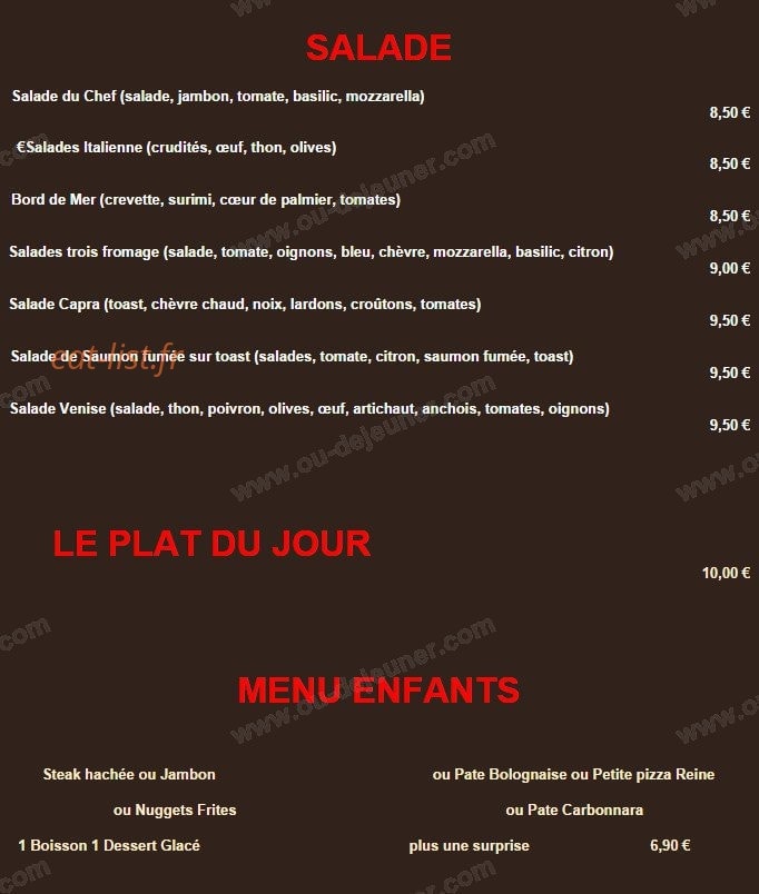 La Petite Venise — carte page 2