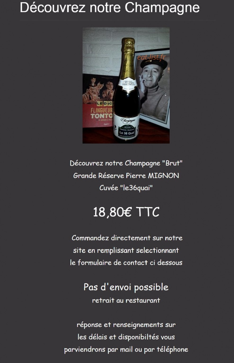 Le 36 Quai — carte page 10